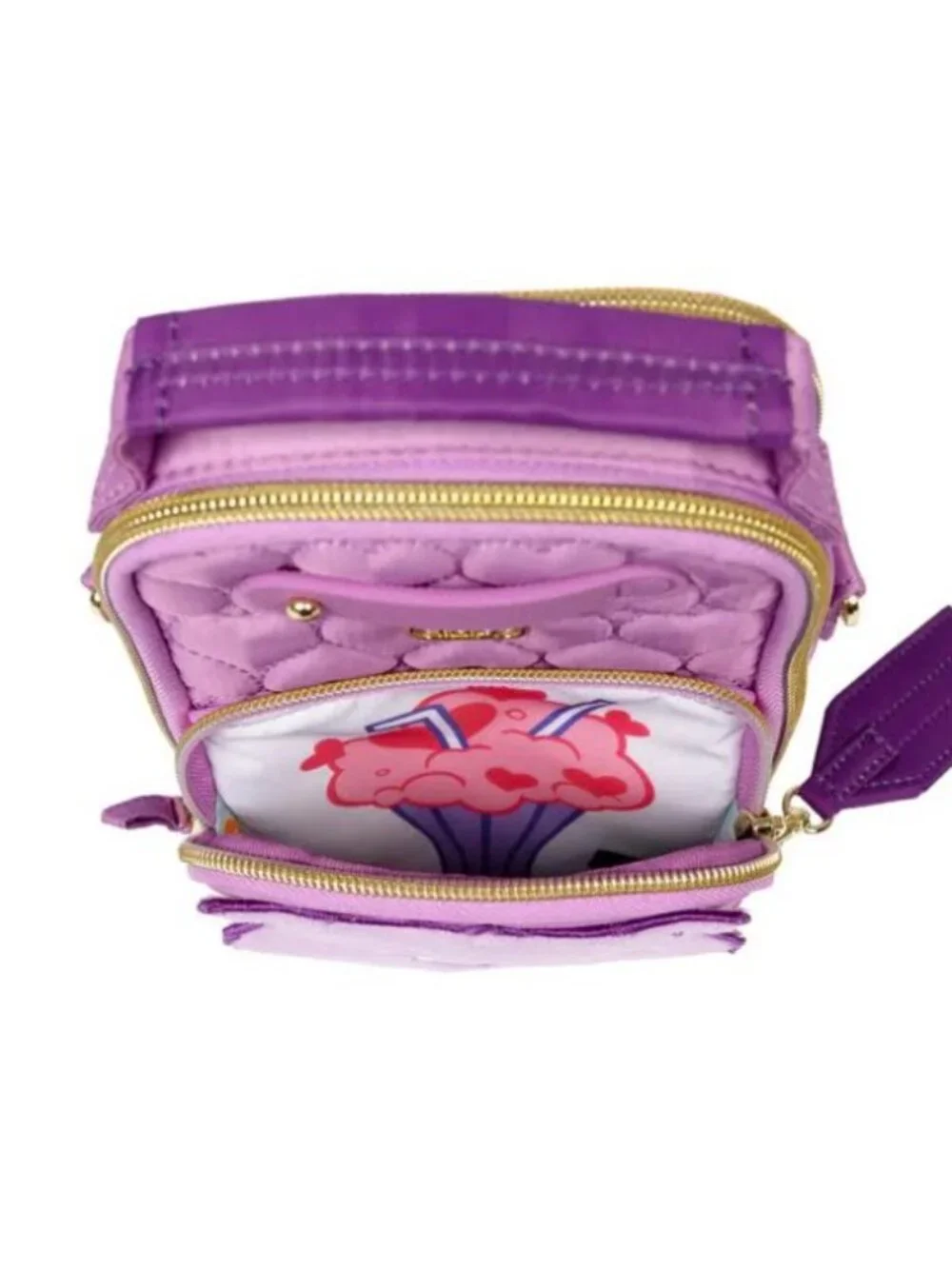 Lug Care Bears x Lug Skeeter Mini Bridge Crossbody Belt Bag Share Bear Purple